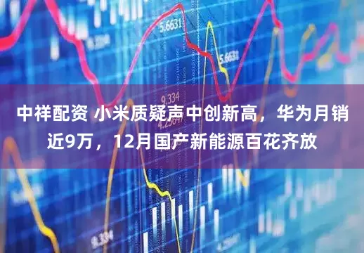 中祥配资 小米质疑声中创新高，华为月销近9万，12月国产新能源百花齐放